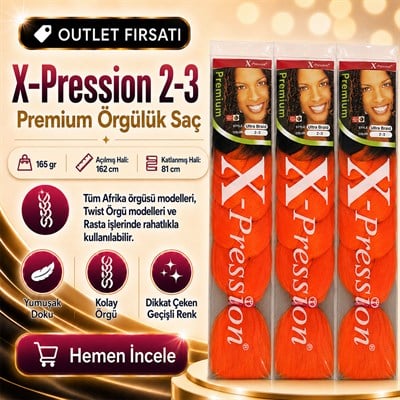 3 Paket - Afrika Örgüsü Ve Rasta İçin Sentetik Ombreli Saç 2-3