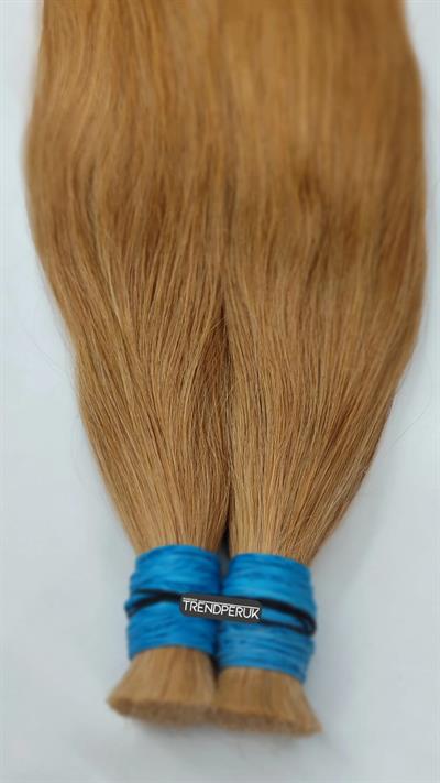 70cm.60gr.100 Adet Premium Serisi Mikrokaynak Saç Düz Açık Bakır Renk