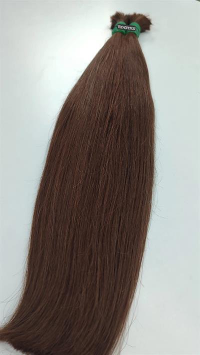 70cm.60gr.100 Adet Premium Serisi Mikrokaynak Saç Düz Açık Kahve Renk