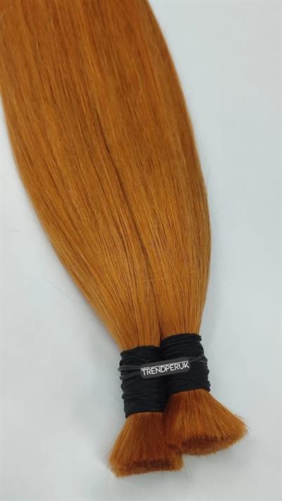 70cm.60gr.100 Adet Premium Serisi Mikrokaynak Saç Düz Bakır Renk