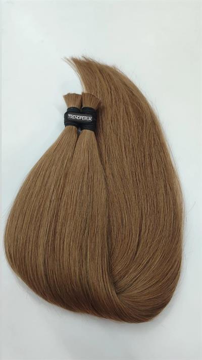 70cm.60gr.100 Adet Premium Serisi Mikrokaynak Saç Düz Açık Kumral Renk