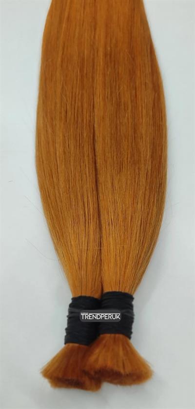 70cm.60gr.100 Adet Premium Serisi Mikrokaynak Saç Düz Bakır Renk