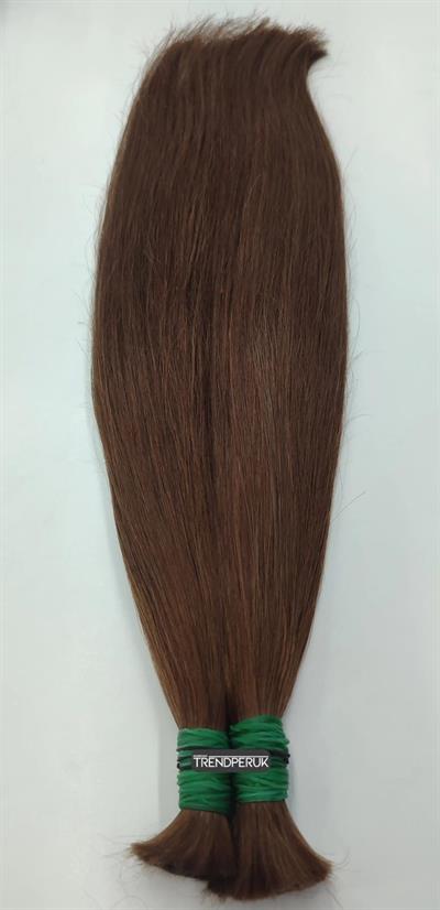 70cm.60gr.100 Adet Premium Serisi Mikrokaynak Saç Düz Açık Kahve Renk