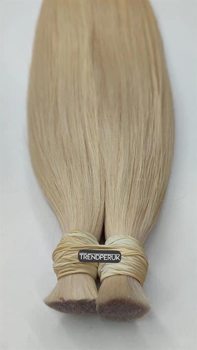 Premium Serisi Mikrokaynak Saç Düz Açık Platin Renk