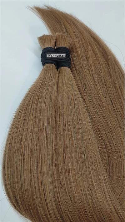 70cm.60gr.100 Adet Premium Serisi Mikrokaynak Saç Düz Açık Kumral Renk