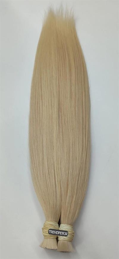 Premium Serisi Mikrokaynak Saç Düz Açık Platin Renk