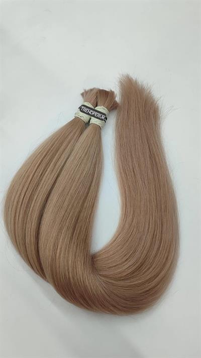 70cm.60gr.100 Adet Premium Serisi Mikrokaynak Saç Düz Küllü Sarı Renk