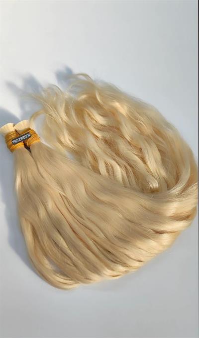 70cm.60gr.100 Adet Premium Serisi Mikrokaynak Saç Dalgalı Platin Sarı Renk