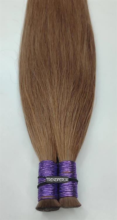 70cm.60gr.100 Adet Premium Serisi Mikrokaynak Saç Düz Kumral Renk