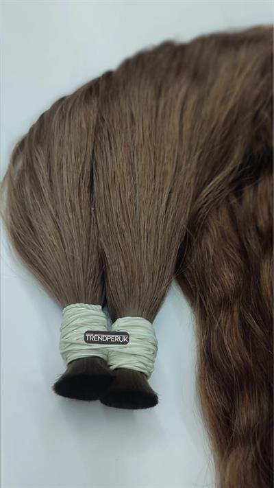 70cm.60gr.100 Adet Premium Serisi Mikrokaynak Saç Dalgalı Kumral Renk