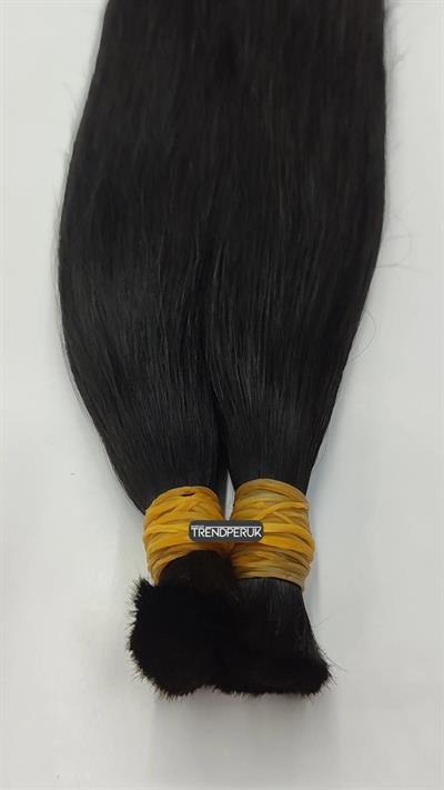 70cm.60gr.100 Adet Premium Serisi Mikrokaynak Saç Düz Siyah Renk