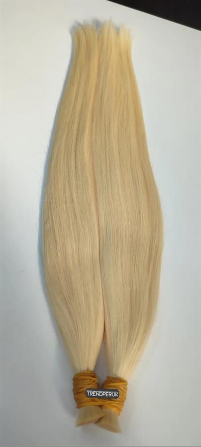 70cm.60gr.100 Adet Premium Serisi Mikrokaynak Saç Düz Platin Sarı Renk