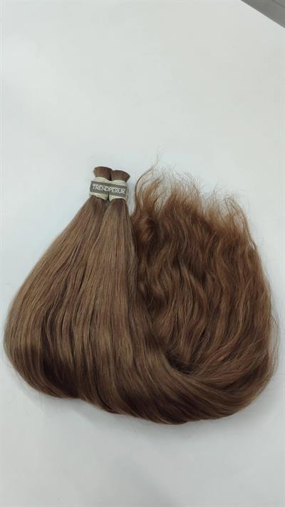 70cm.60gr.100 Adet Premium Serisi Mikrokaynak Saç Dalgalı Küllü Kumral Renk