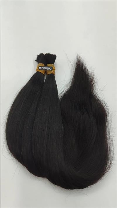 70cm.60gr.100 Adet Premium Serisi Mikrokaynak Saç Düz Siyah Renk