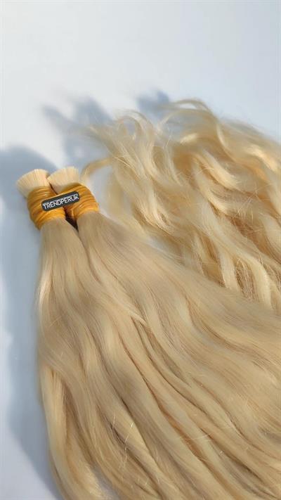 70cm.60gr.100 Adet Premium Serisi Mikrokaynak Saç Dalgalı Platin Sarı Renk