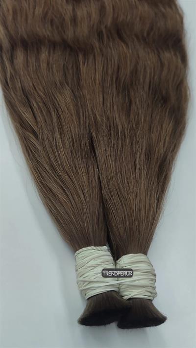 70cm.60gr.100 Adet Premium Serisi Mikrokaynak Saç Dalgalı Kumral Renk