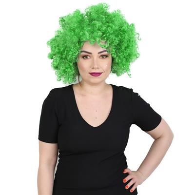 Animasyon Parti Ve Palyaço Peruğu - Açık Yeşil