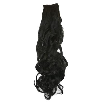 Fiber Sentetik Dalgalı 8 Parça Çıt Çıt - Siyah