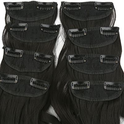 Fiber Sentetik Dalgalı 8 Parça Çıt Çıt - Kahverengi