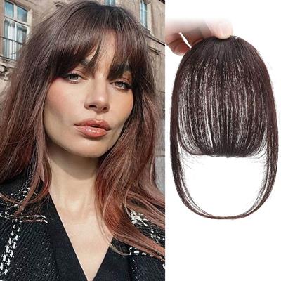 Fiber Sentetik İnce Perçem - Kahverengi