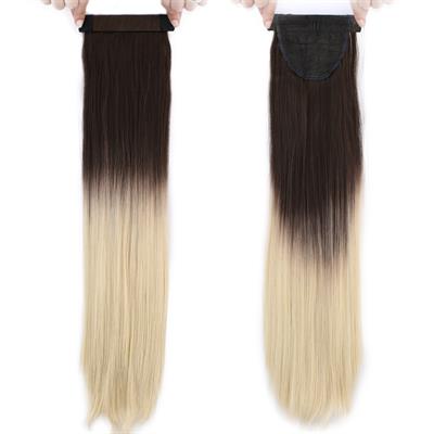 Fiber Sentetik Sihirli At Kuyruğu - Kumral / Platin Ombreli