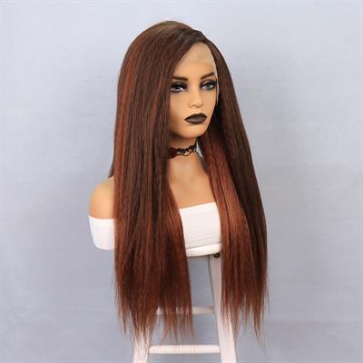 Kızıl Kahve Yaki Afro Peruk