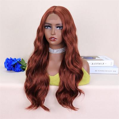 Koyu Bakır Tül Peruk