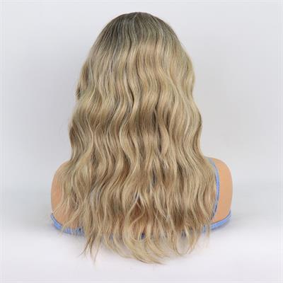 Kumral / Balköpüğü Ombre ve Röfleli Küt Tül Peruk