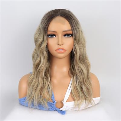 Kumral / Balköpüğü Ombre ve Röfleli Küt Tül Peruk