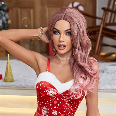 Pembe Siyah Kırçıllı Tül Peruk