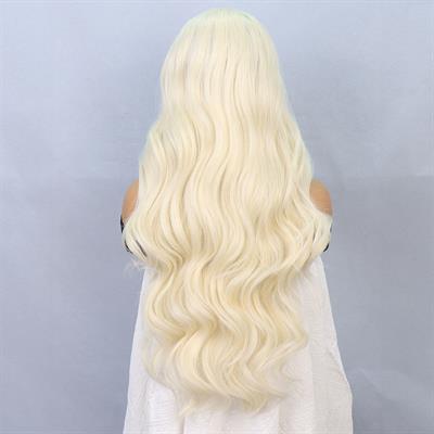 Platin Fiber Sentetik Front Lace Tül Peruk