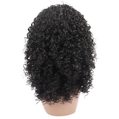 Siyah Yoğun Dalga Afro Dalga Tül Peruk