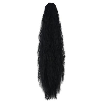 Tokalı Kabarık Dalgalı At Kuyruğu - Siyah