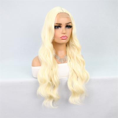 Uzun Dalgalı Platin Tül Peruk