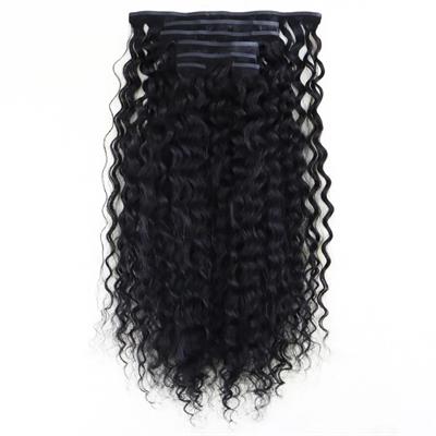 Yoğun Dalgalı 7 Parça Görünmez Yarım Ay Set %100 Gerçek Saç - 60cm