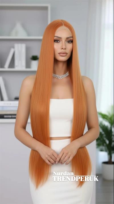 Bakır Ekstra Uzun Tül Peruk