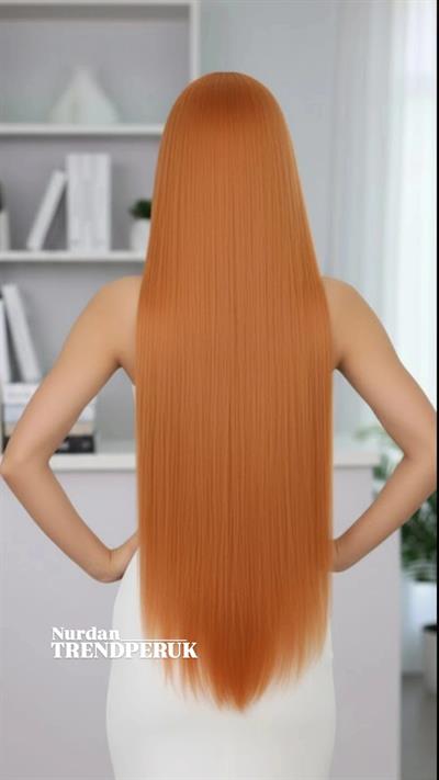 Bakır Ekstra Uzun Tül Peruk