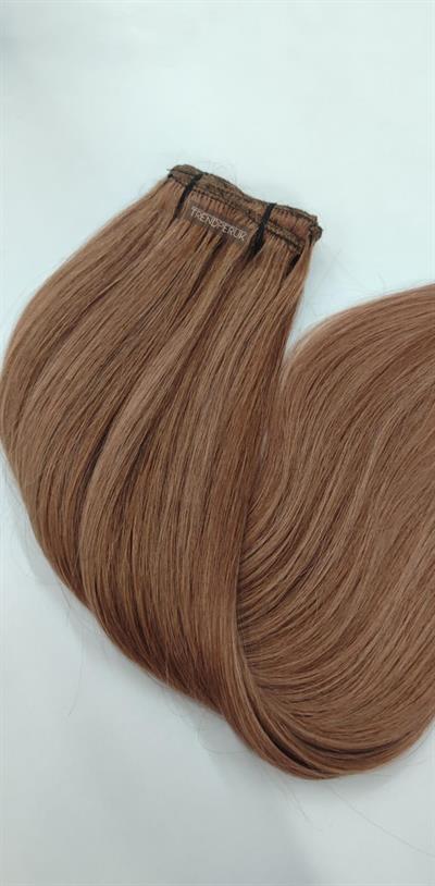 Gerçek Saç Parçalı Çıtçıt Setler Açık Kumral Renk