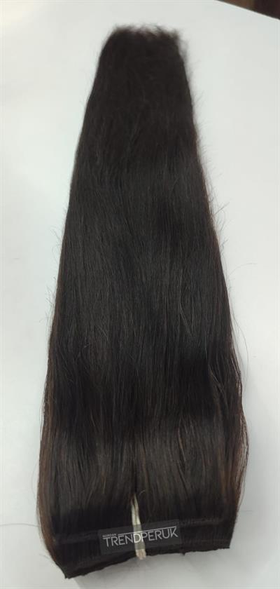 Gerçek Saç Parçalı Çıtçıt Setler Koyu kahve Renk