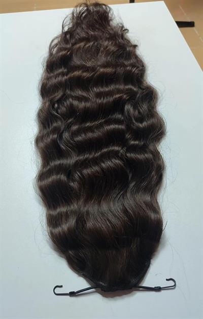 Gerçek Saç At Kuyruğu 65-70 cm 150 gr. Koyu Kumral Renk