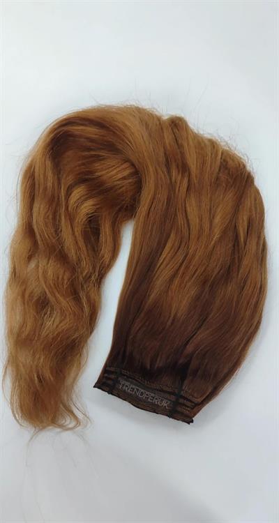 Gerçek Saç  Parçalı Çıtçıt Setler Dip Kahve Alt Kumral Ombreli Renk