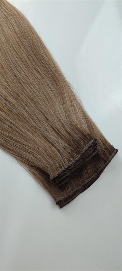 Gerçek Saç  Parçalı Çıtçıt Setler Dip Kumral Alt Açık Küllü Kumral Renk