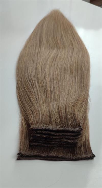 Gerçek Saç  Parçalı Çıtçıt Setler Dip Kumral Alt Açık Küllü Kumral Renk