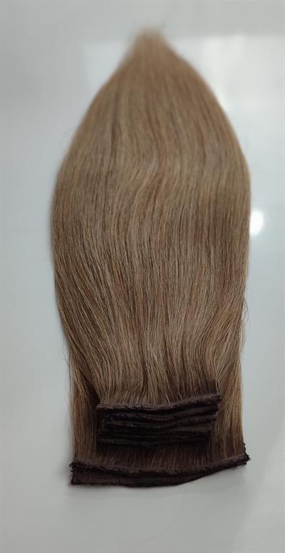 Gerçek Saç  Parçalı Çıtçıt Setler Dip Kumral Alt Açık Küllü Kumral Renk