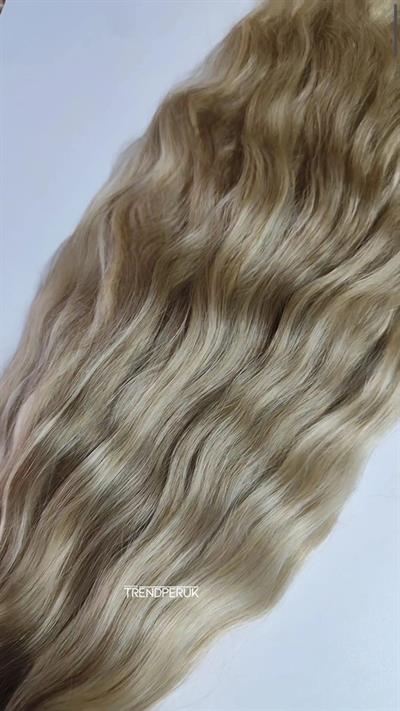 Premium Serisi Mikrokaynak Saç Dalgalı Ombre/Röfle Renk