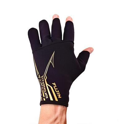 Fujin Pro Angler S24 Titanium Gloves Black Gold Spin Eldiveni