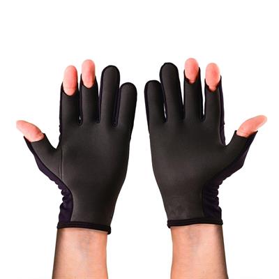 Fujin Pro Angler S24 Titanium Gloves Black Gold Spin Eldiveni