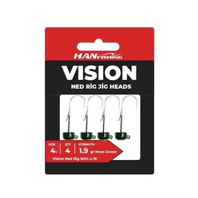 Hanfising Vision Ned Rig Moss Green Jighead