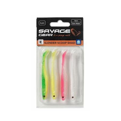 Savage Gear Slender Scoop Shad 15 Cm 17 Gr Dark Water Mix Silikon Seti