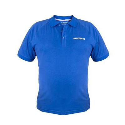 Shimano Short Sleeve Polo Blue T-Shirt
